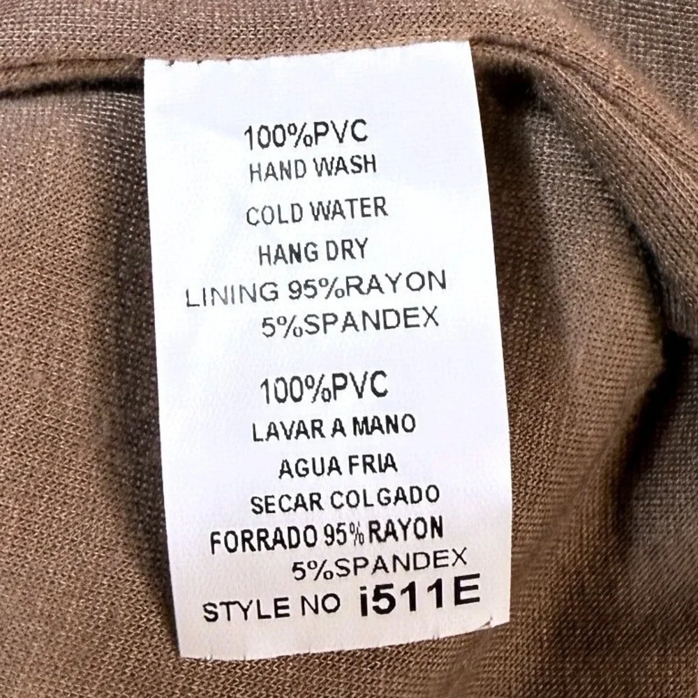 Miilla Womens Faux Suede Leather Brown Moto Jacket Size S Cropped Neutral Boho - Picture 6 of 11